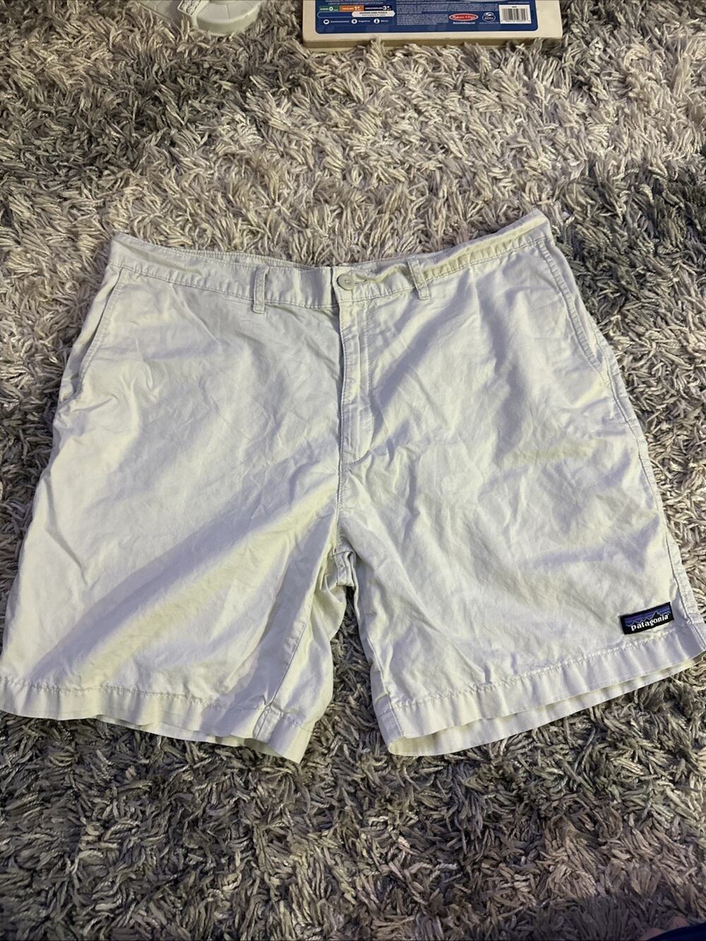 Patagonia Men’s All-Wear Hemp Shorts 7” Inseam Lightweight Khaki Tan Size 36